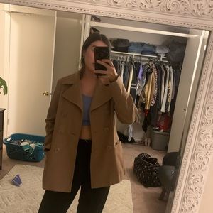 Tan pea coat